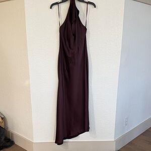 Elegant Brown Gianni Bini Halter Dress